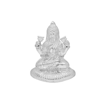 "SILVER LAKSHMI IDOL - JPJUN-18-423 - Click here to View more details about this Product
